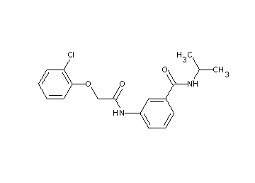 3-{[(2-chlorophenoxy)acetyl]amino}-N-isopropylbenzamide