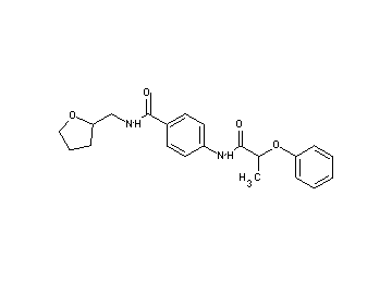 4-[(2-phenoxypropanoyl)amino]-N-(tetrahydro-2-furanylmethyl)benzamide