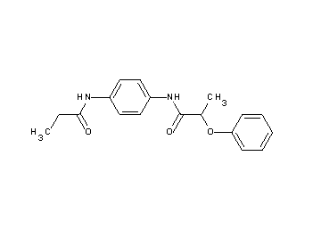 2-phenoxy-N-[4-(propionylamino)phenyl]propanamide