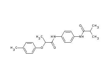 2-methyl-N-(4-{[2-(4-methylphenoxy)propanoyl]amino}phenyl)propanamide