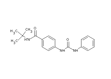 4-[(anilinocarbonyl)amino]-N-(tert-butyl)benzamide