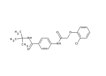 N-(tert-butyl)-4-{[(2-chlorophenoxy)acetyl]amino}benzamide