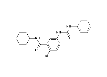 5-[(anilinocarbonyl)amino]-2-chloro-N-cyclohexylbenzamide - Click Image to Close