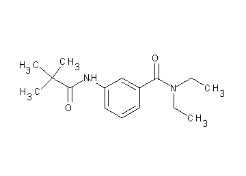 3-[(2,2-dimethylpropanoyl)amino]-N,N-diethylbenzamide