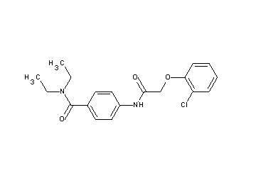 4-{[(2-chlorophenoxy)acetyl]amino}-N,N-diethylbenzamide
