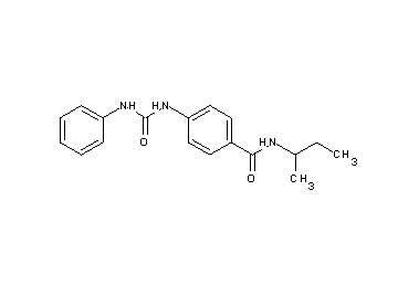 4-[(anilinocarbonyl)amino]-N-(sec-butyl)benzamide