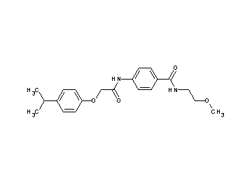 4-{[(4-isopropylphenoxy)acetyl]amino}-N-(2-methoxyethyl)benzamide