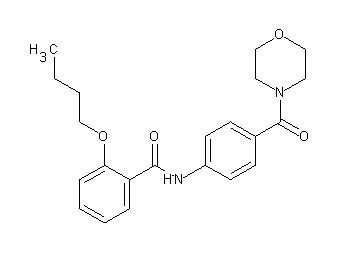 2-butoxy-N-[4-(4-morpholinylcarbonyl)phenyl]benzamide