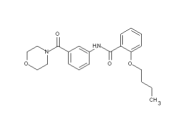 2-butoxy-N-[3-(4-morpholinylcarbonyl)phenyl]benzamide