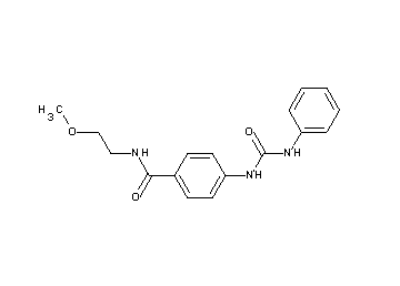 4-[(anilinocarbonyl)amino]-N-(2-methoxyethyl)benzamide