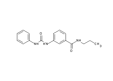 3-[(anilinocarbonyl)amino]-N-propylbenzamide