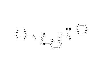 N-{3-[(anilinocarbonyl)amino]phenyl}-3-phenylpropanamide