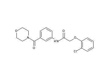 2-(2-chlorophenoxy)-N-[3-(4-morpholinylcarbonyl)phenyl]acetamide
