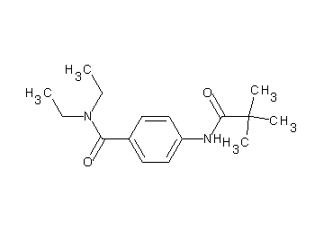 4-[(2,2-dimethylpropanoyl)amino]-N,N-diethylbenzamide