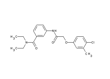 3-{[(4-chloro-3-methylphenoxy)acetyl]amino}-N,N-diethylbenzamide