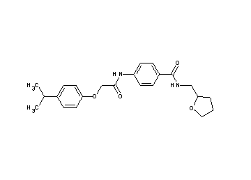 4-{[(4-isopropylphenoxy)acetyl]amino}-N-(tetrahydro-2-furanylmethyl)benzamide