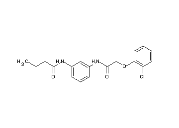N-(3-{[2-(2-chlorophenoxy)acetyl]amino}phenyl)butanamide