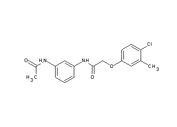N-[3-(acetylamino)phenyl]-2-(4-chloro-3-methylphenoxy)acetamide
