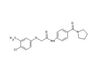 2-(4-chloro-3-methylphenoxy)-N-[4-(1-pyrrolidinylcarbonyl)phenyl]acetamide