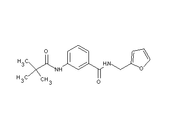 3-[(2,2-dimethylpropanoyl)amino]-N-(2-furylmethyl)benzamide