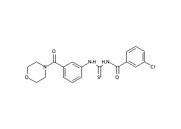 3-chloro-N-({[3-(4-morpholinylcarbonyl)phenyl]amino}carbonothioyl)benzamide