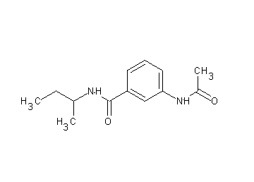3-(acetylamino)-N-(sec-butyl)benzamide
