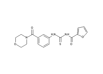 N-({[3-(4-morpholinylcarbonyl)phenyl]amino}carbonothioyl)-2-furamide