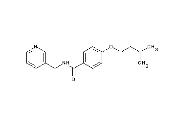 4-(3-methylbutoxy)-N-(3-pyridinylmethyl)benzamide