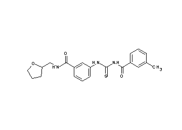 3-methyl-N-{[(3-{[(tetrahydro-2-furanylmethyl)amino]carbonyl}phenyl)amino]carbonothioyl}benzamide