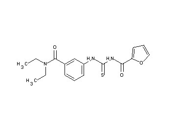 N-[({3-[(diethylamino)carbonyl]phenyl}amino)carbonothioyl]-2-furamide
