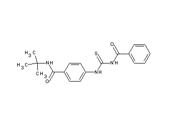 4-{[(benzoylamino)carbonothioyl]amino}-N-(tert-butyl)benzamide