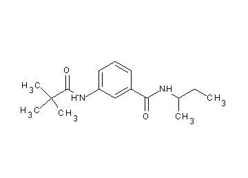 N-(sec-butyl)-3-[(2,2-dimethylpropanoyl)amino]benzamide