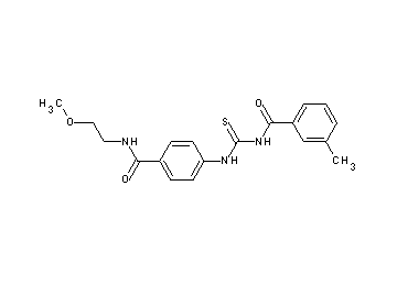 N-{[(4-{[(2-methoxyethyl)amino]carbonyl}phenyl)amino]carbonothioyl}-3-methylbenzamide