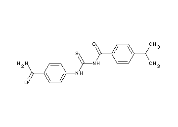 N-({[4-(aminocarbonyl)phenyl]amino}carbonothioyl)-4-isopropylbenzamide