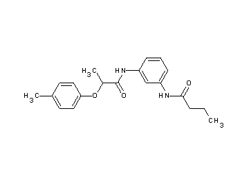 N-(3-{[2-(4-methylphenoxy)propanoyl]amino}phenyl)butanamide