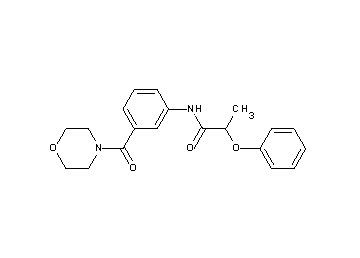 N-[3-(4-morpholinylcarbonyl)phenyl]-2-phenoxypropanamide