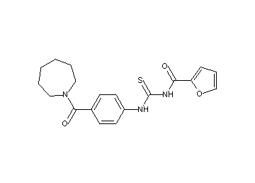N-({[4-(1-azepanylcarbonyl)phenyl]amino}carbonothioyl)-2-furamide