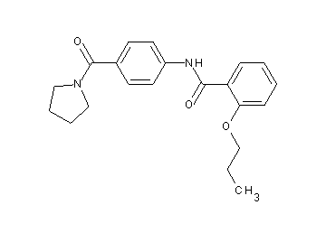 2-propoxy-N-[4-(1-pyrrolidinylcarbonyl)phenyl]benzamide