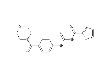 N-({[4-(4-morpholinylcarbonyl)phenyl]amino}carbonothioyl)-2-furamide
