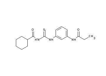 N-({[3-(propionylamino)phenyl]amino}carbonothioyl)cyclohexanecarboxamide