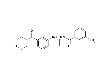 3-methyl-N-({[3-(4-morpholinylcarbonyl)phenyl]amino}carbonothioyl)benzamide