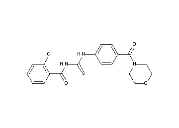 2-chloro-N-({[4-(4-morpholinylcarbonyl)phenyl]amino}carbonothioyl)benzamide