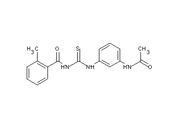 N-({[3-(acetylamino)phenyl]amino}carbonothioyl)-2-methylbenzamide
