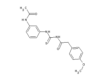 N-({[3-(acetylamino)phenyl]amino}carbonothioyl)-2-(4-methoxyphenyl)acetamide
