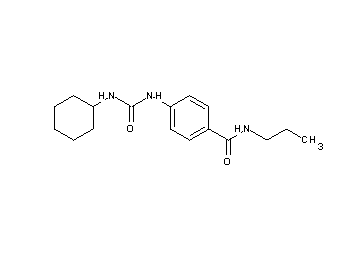4-{[(cyclohexylamino)carbonyl]amino}-N-propylbenzamide