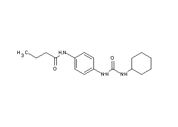 N-(4-{[(cyclohexylamino)carbonyl]amino}phenyl)butanamide