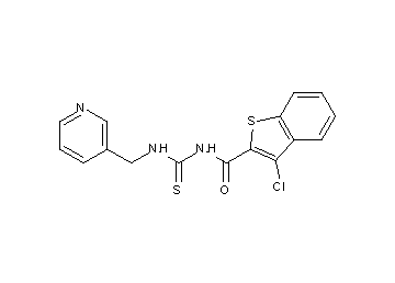 3-chloro-N-{[(3-pyridinylmethyl)amino]carbonothioyl}-1-benzothiophene-2-carboxamide