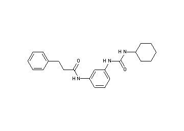 N-(3-{[(cyclohexylamino)carbonyl]amino}phenyl)-3-phenylpropanamide - Click Image to Close