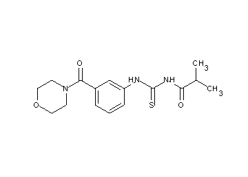 2-methyl-N-({[3-(4-morpholinylcarbonyl)phenyl]amino}carbonothioyl)propanamide