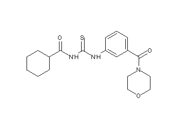 N-({[3-(4-morpholinylcarbonyl)phenyl]amino}carbonothioyl)cyclohexanecarboxamide
